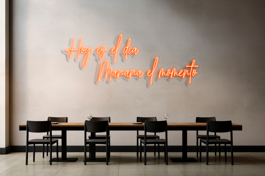 "Hoy es el día Mañana el momento"