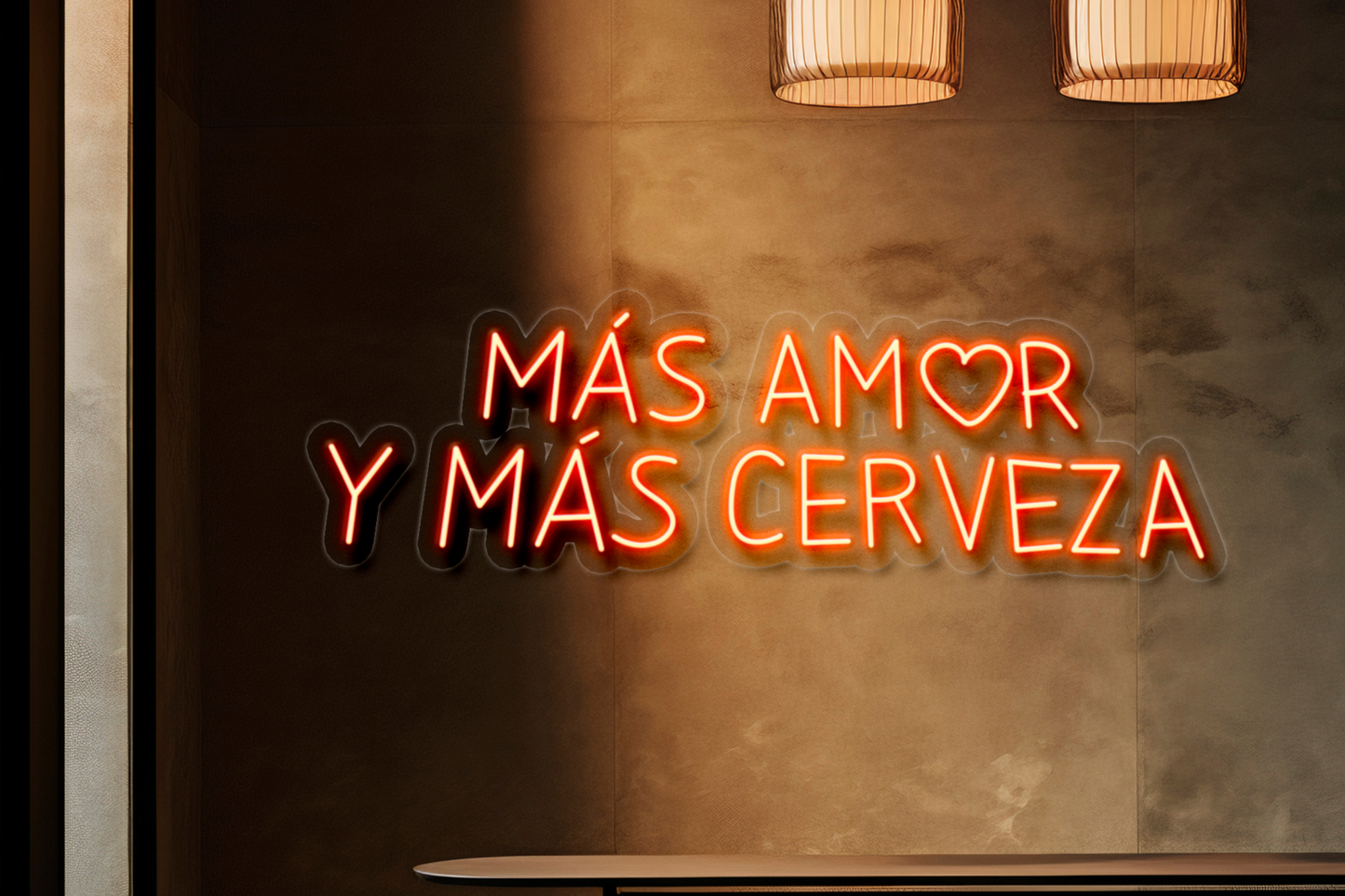 "Más amor y más cerveza"