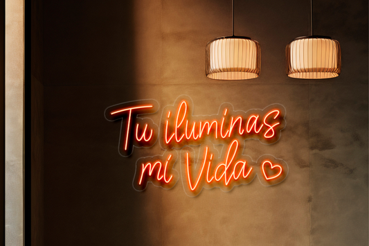 "Tu iluminas mi vida"